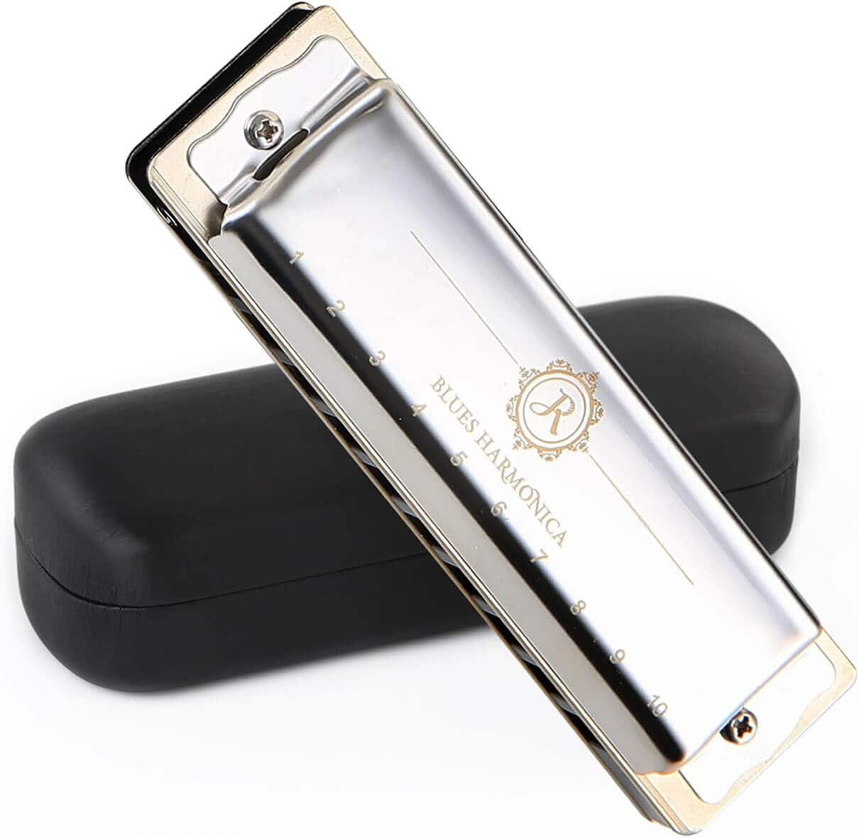 JDR Blues Harmonica and Case