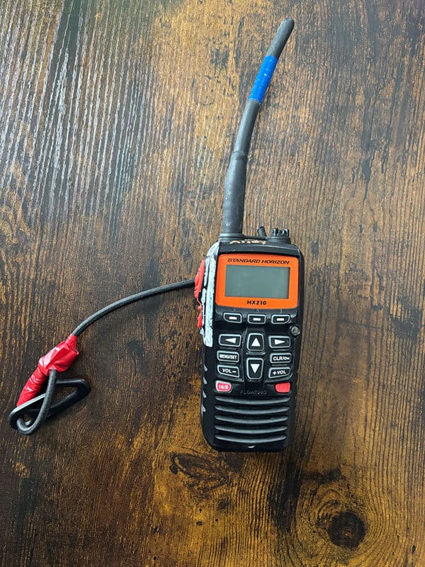 VHF Radio With Tether