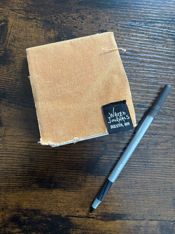 Waxed Journal & Bic Pen