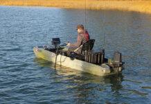 Boat Review: Wilderness Systems Tactical Pro 128 Kayak Angler editor Ric Burnley tries out the Wilderness Systems Tactical Pro 128 fishing kayak with Garmin Force Current motor