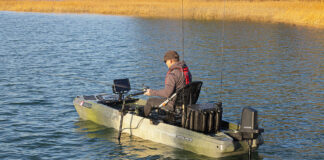 Boat Review: Wilderness Systems Tactical Pro 128 Kayak Angler editor Ric Burnley tries out the Wilderness Systems Tactical Pro 128 fishing kayak with Garmin Force Current motor
