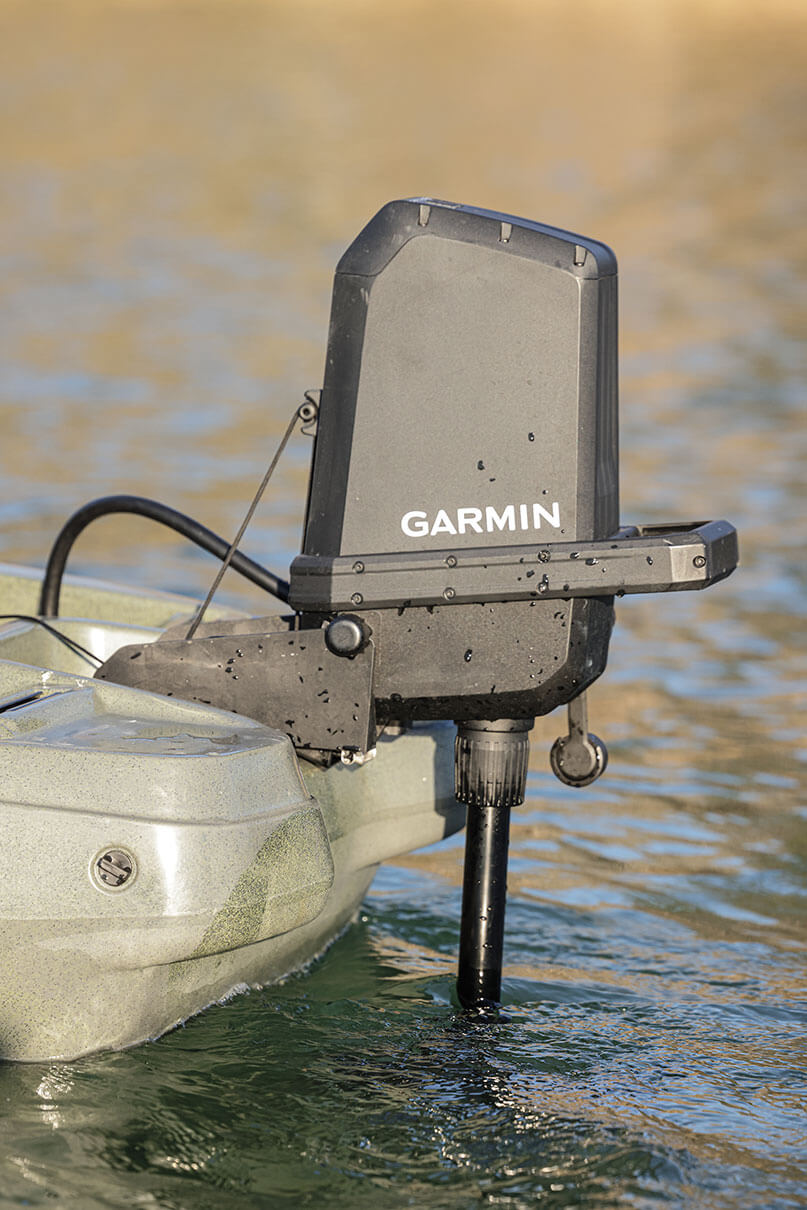 Powered by Garmin's new Force Current kayak motor, the TP128 is a mini motorboat