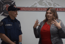 Kayaker’s Emotional Reunion With Rescuer After Near-Fatal Drowning (Video) man and woman talking