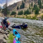 Behind The Rescue: Kayakers Save Family After Car Plunges Into River Boaters jumped into action to rescue two occupants when this vehicle flew off-road into the North Fork Payette River