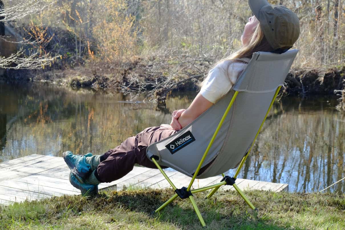 Helinox Chair Zero High-Back camp chair.