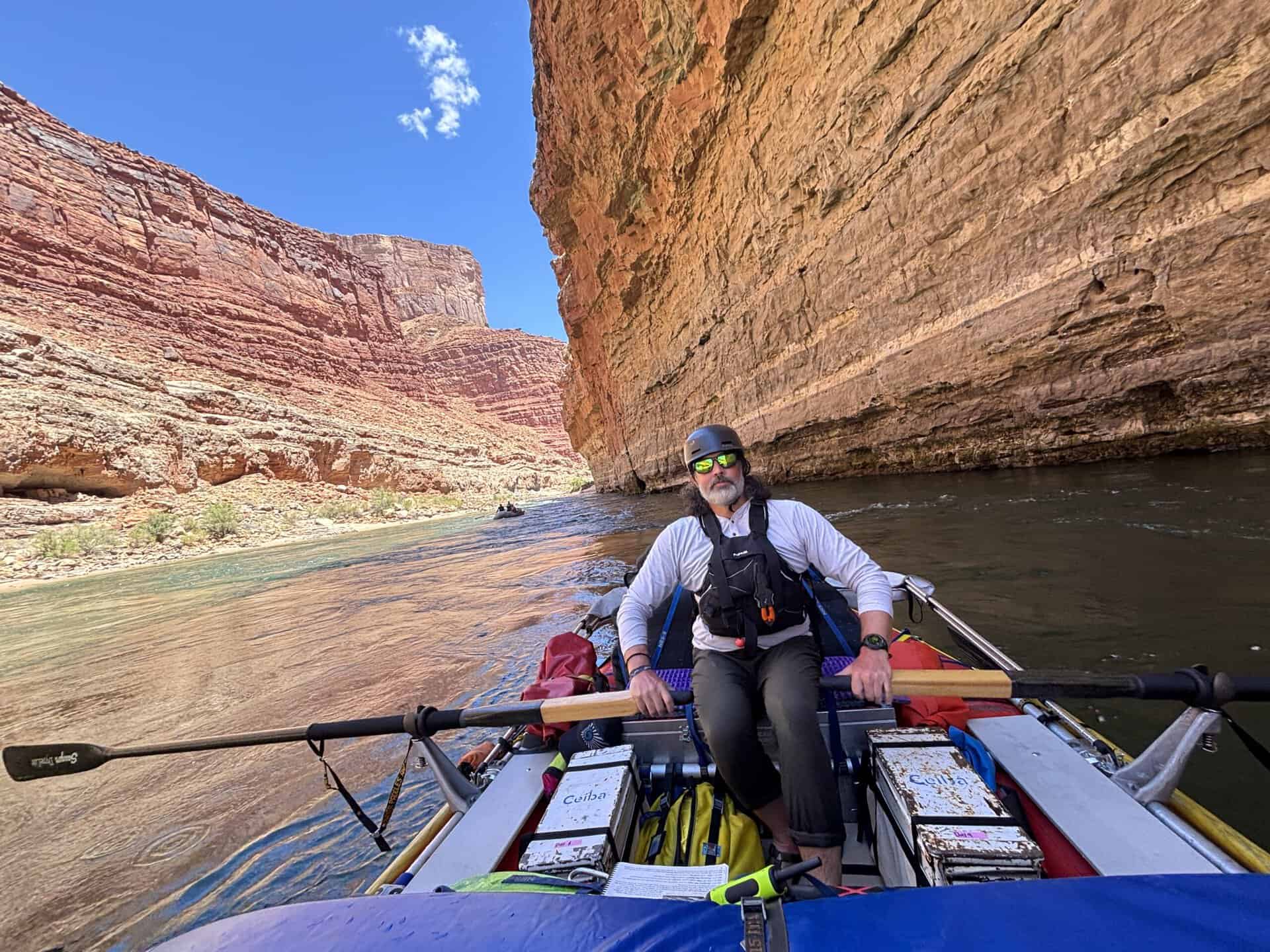 Rafter in Grand Canyon