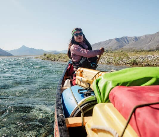 Bobbi Rose Koe Is Reshaping Northern River Tourism Bobbi Rose Koe paddles a packed canoe in Canada's North
