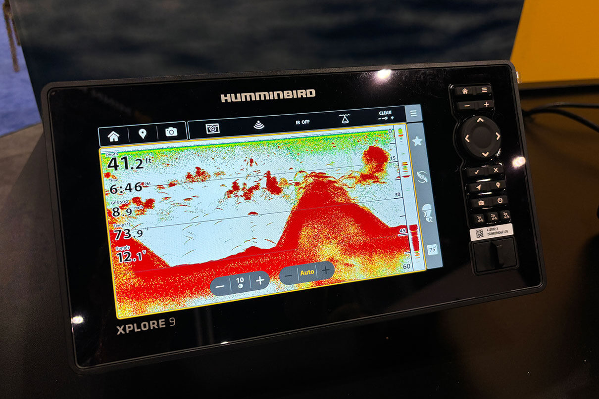 Humminbird Xplore fish finder at ICAST 2026