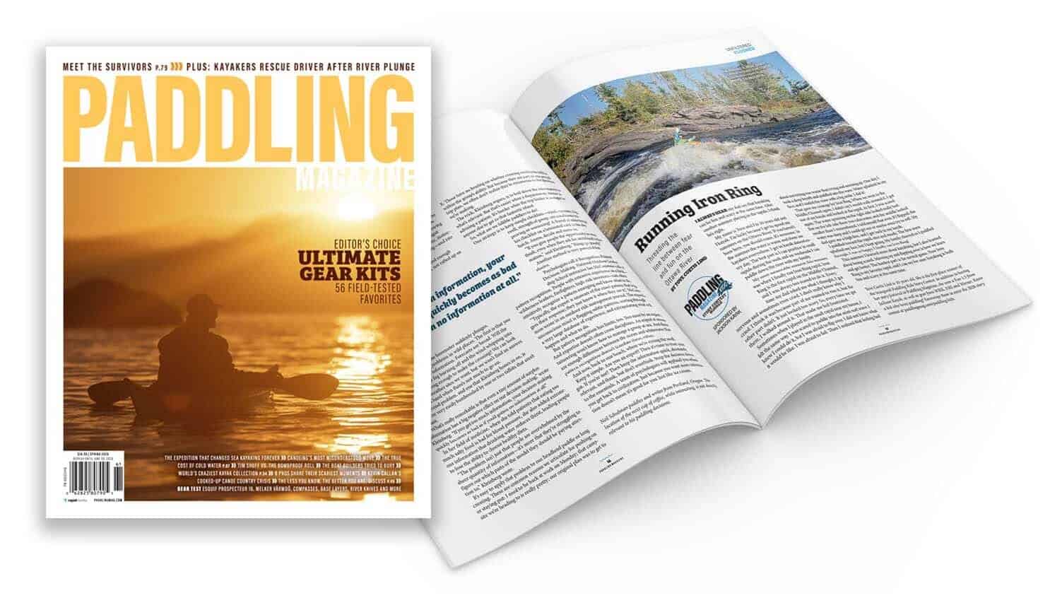 pm-75-paddling-kids-mockup-e Mockup of Paddling Magazine Issue 75 with Paddling Kids story spread