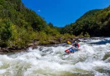 Where Whitewater Runs Deep Phoebe Lenhart at Tablesaw Rapid on the Ocoee River