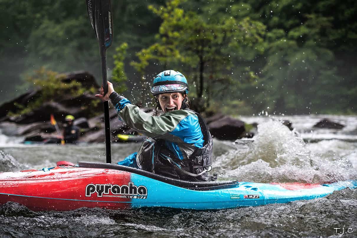 Katey Nuffer at Broken Nose Rapid