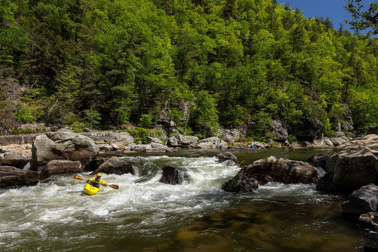 Technical lines, pushy boulder gardens, and powerful wave trains define the run