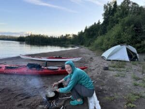 kayak trip camp