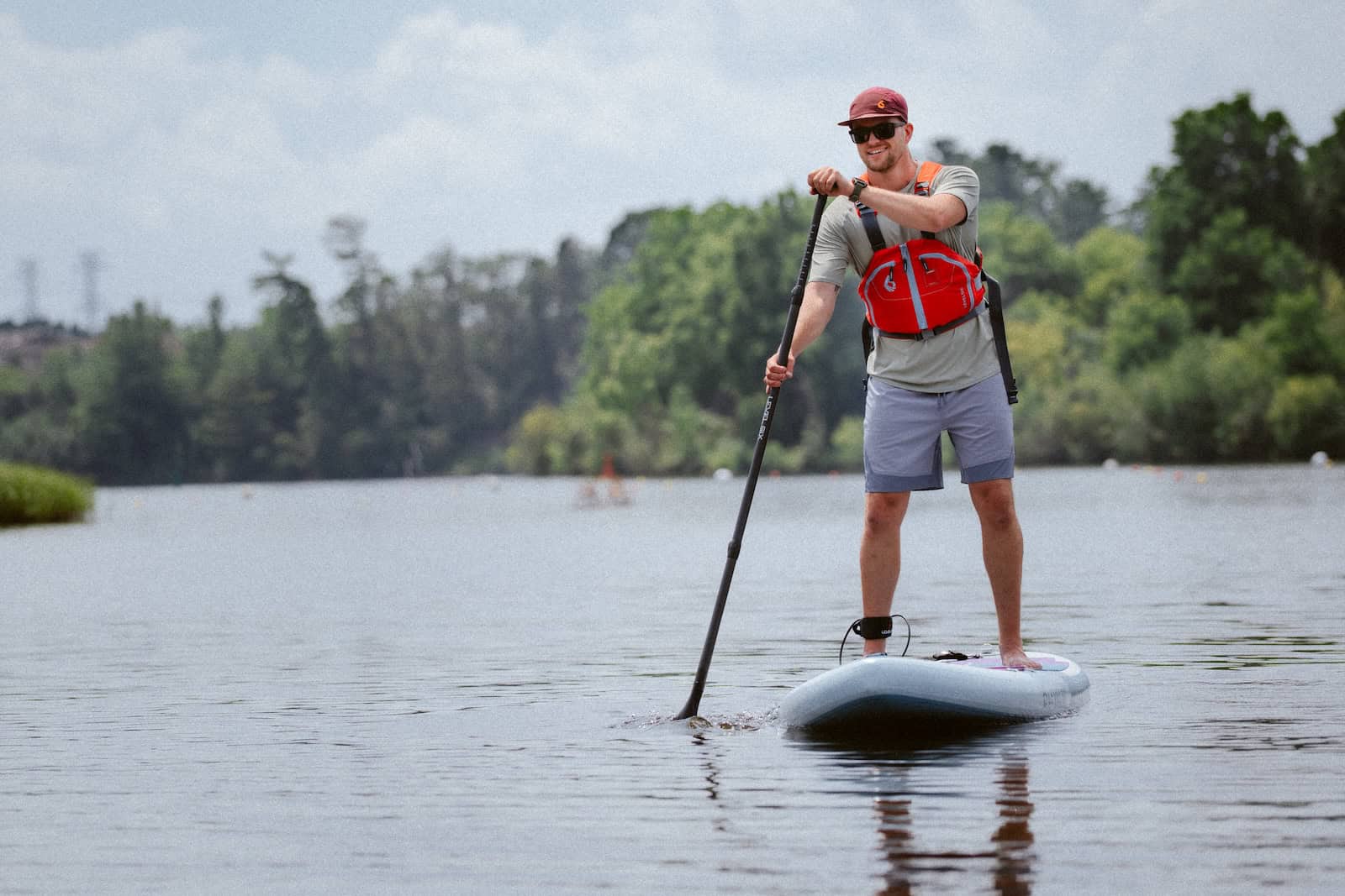 man on paddle board