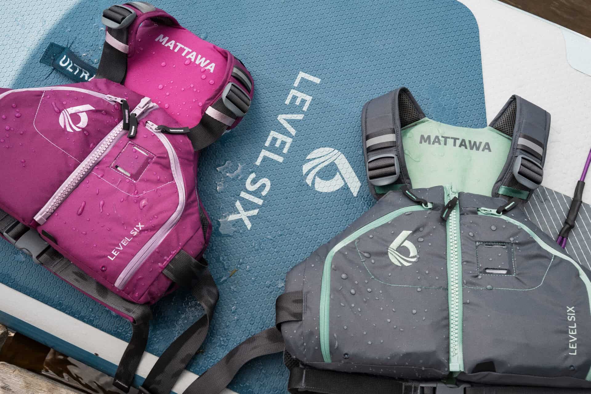 PFDs on paddle board