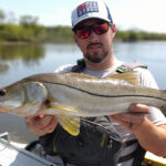 How To Break Down Your Favorite Fishing Spot Bart Swab holds up a large snook he caught by kayak