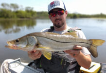 How To Break Down Your Favorite Fishing Spot Bart Swab holds up a large snook he caught by kayak