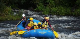 8 Essentials In Editor Brenna Kelly’s River Guiding Kit Brenna Kelly guides a whitewater river rafting trip with Wilderness Tours