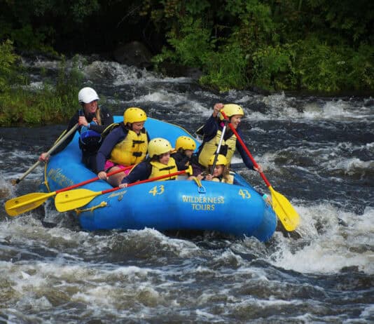 8 Essentials In Editor Brenna Kelly’s River Guiding Kit Brenna Kelly guides a whitewater river rafting trip with Wilderness Tours