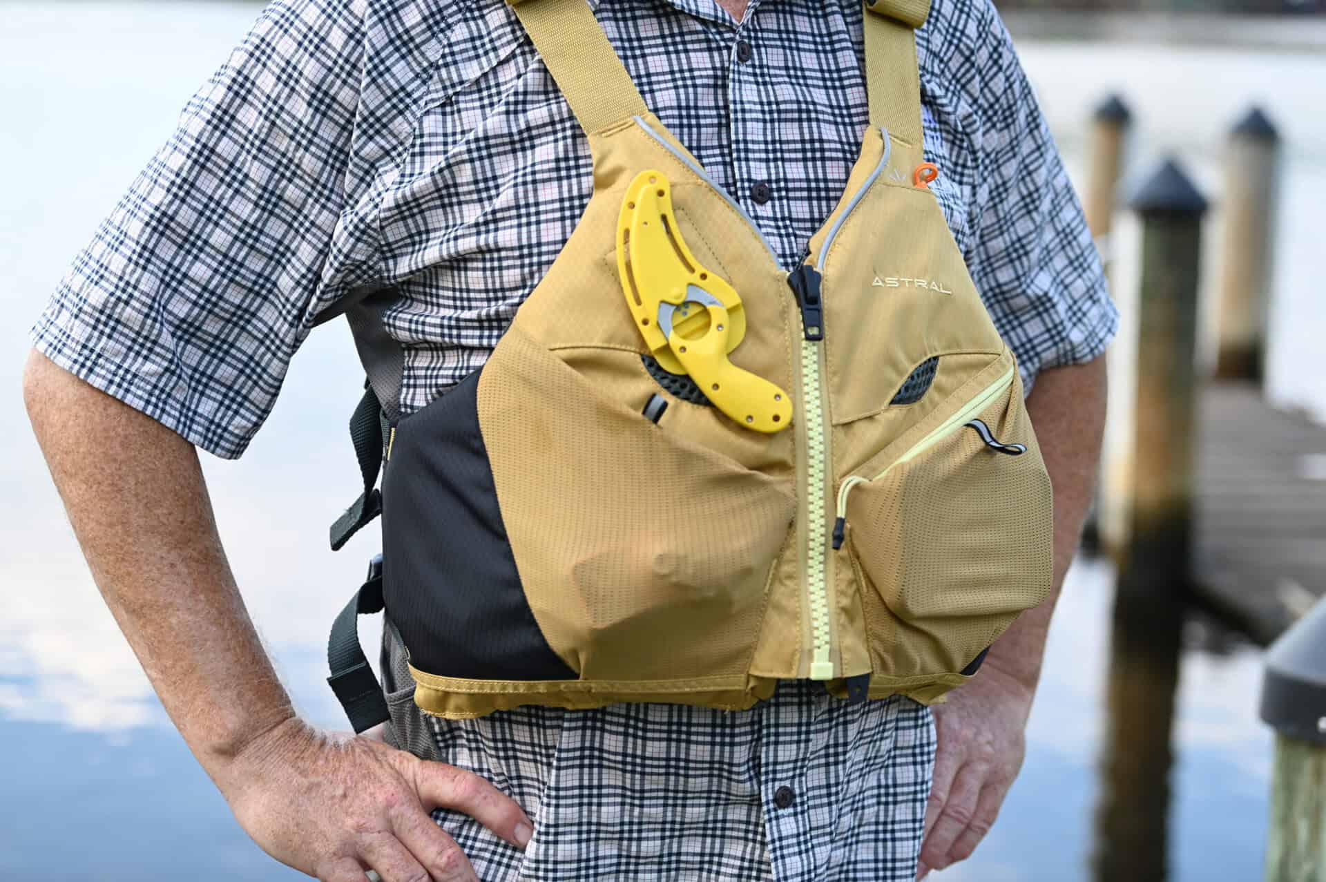 close up of the astral V-Eight life jacket