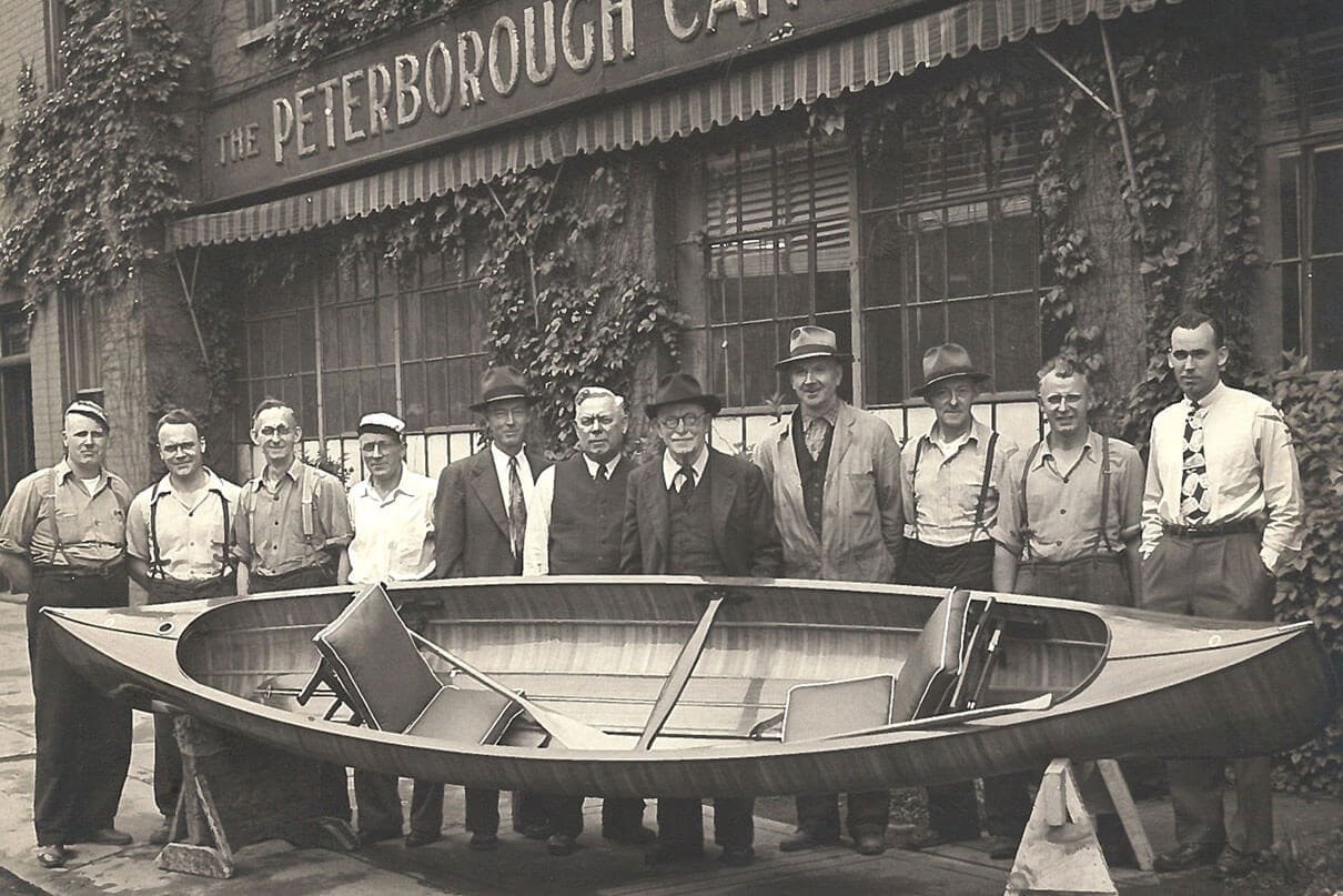 The Peterborough Canoe Company built their very last cedar rib canoe in 1948 as a wedding present for Queen Elizabeth II