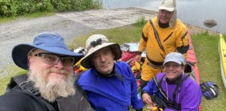 Superior Lessons: How A Dream Kayak Trip Turned Into A Scary Cold-Water Rescue Jeff Johnson poses with fellow paddlers during their Lake Superior trip