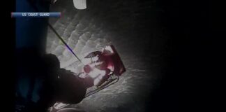 Capsized Kayakers Airlifted To Safety After Hours Adrift In The Dark (Video)
