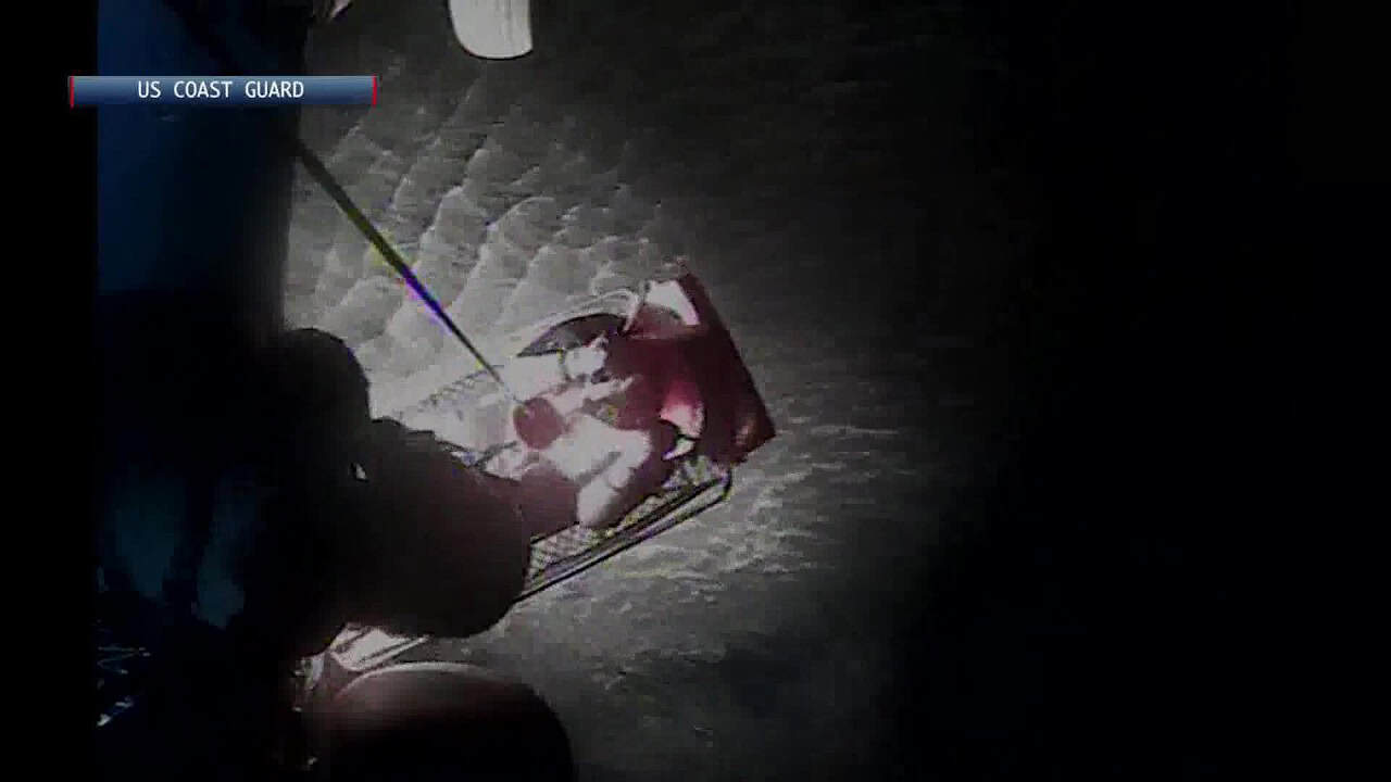 Capsized Kayakers Airlifted To Safety After Hours Adrift In The Dark (Video)