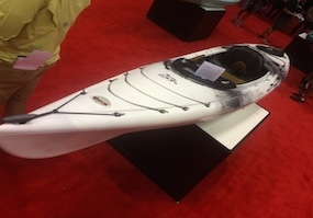 a view of Old Town Loon 126 Angler (ICAST 2015) fishing kayak