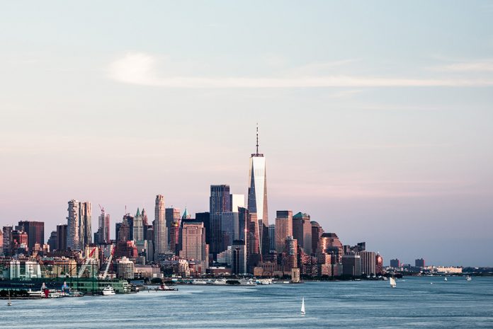 New York skyline from the Hudson River